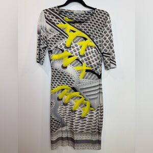 Mary Katrantzou Oxenda Silk funky print Jersey Dress size large